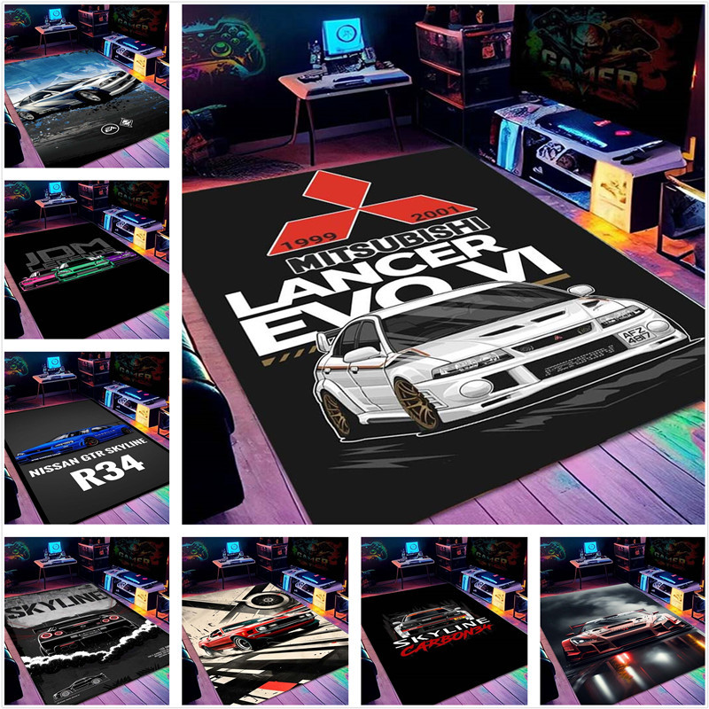 GTR JDM Racing Simulator Car Supercar Fashion Printed Carpet Boys ...