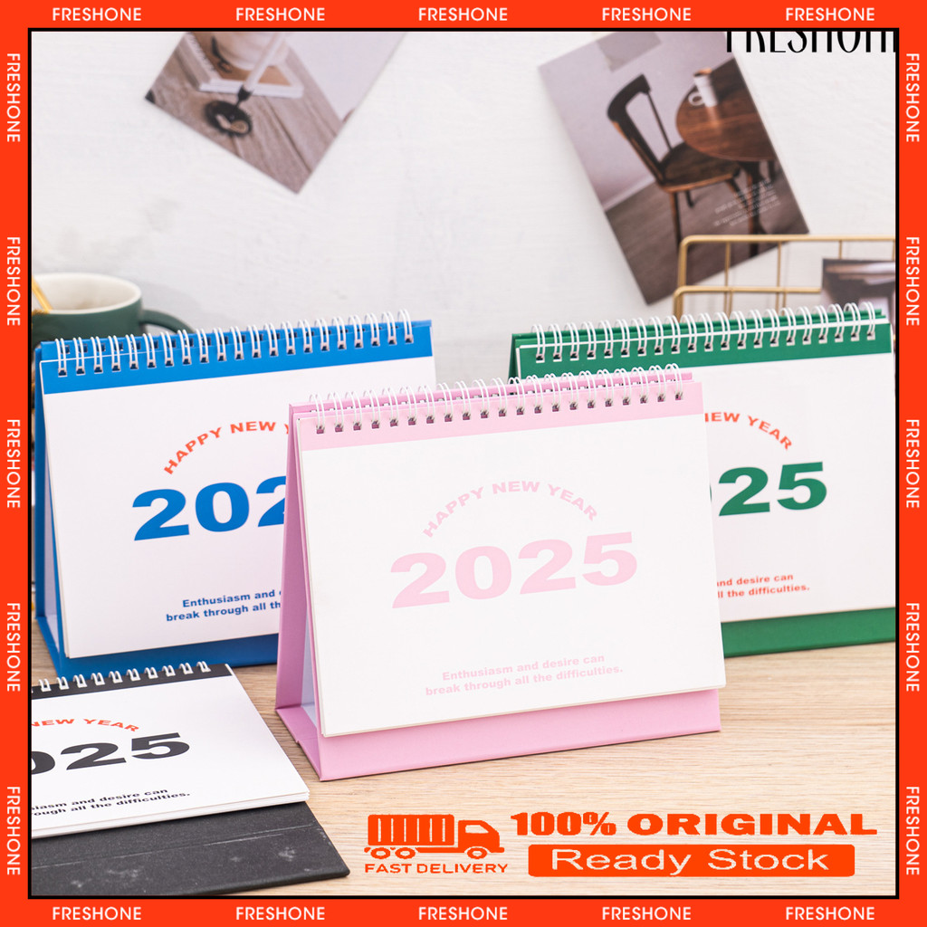 COD 2025 Small Desk Calendar Standing Flip Desktop Calendar Monthly ...