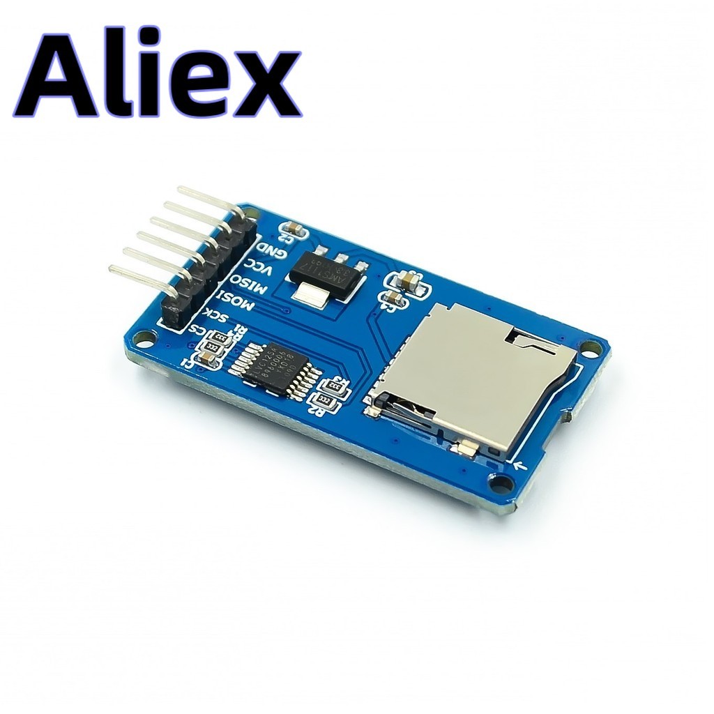 Micro SD card mini TF card reader module SPI interfaces with level ...