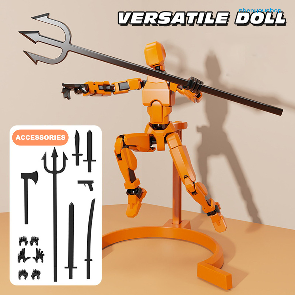 Shenyoushop 3D ic Action Figure Set with Movable Joints 3D Printed DIY ...