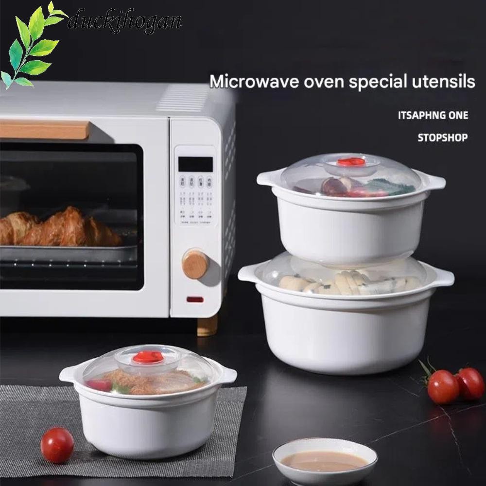 DUCKIHOGAN Microwave Oven Special Box, Transparent with Lid Microwave ...
