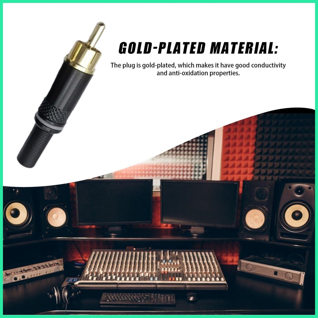 Speaker Cable Connectors Speaker Connector Plug Audio Connector Adapter ...