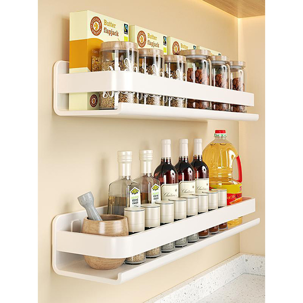 Wall Mounted Kitchen Spice Rack Condiments Organizer Spice Hanging ...