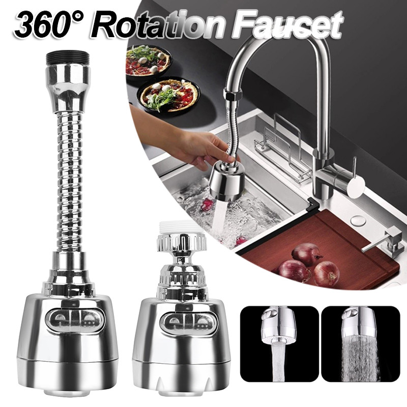 360 Degree Rotating Filter Tap - Water Bubbler Faucet Anti-Splash ...
