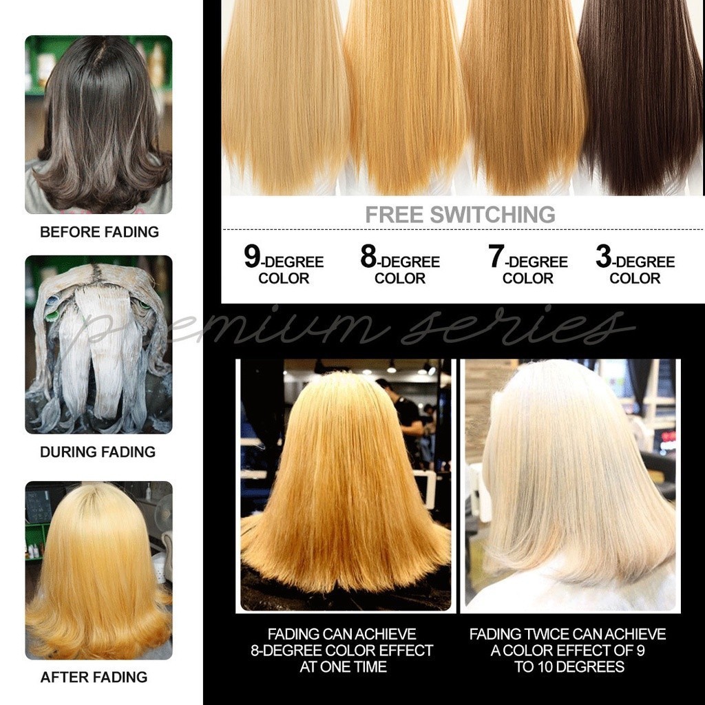 Bremod Performance Bleaching Powder+Oxidizing Cream Oxidizer+Bleach 30g ...