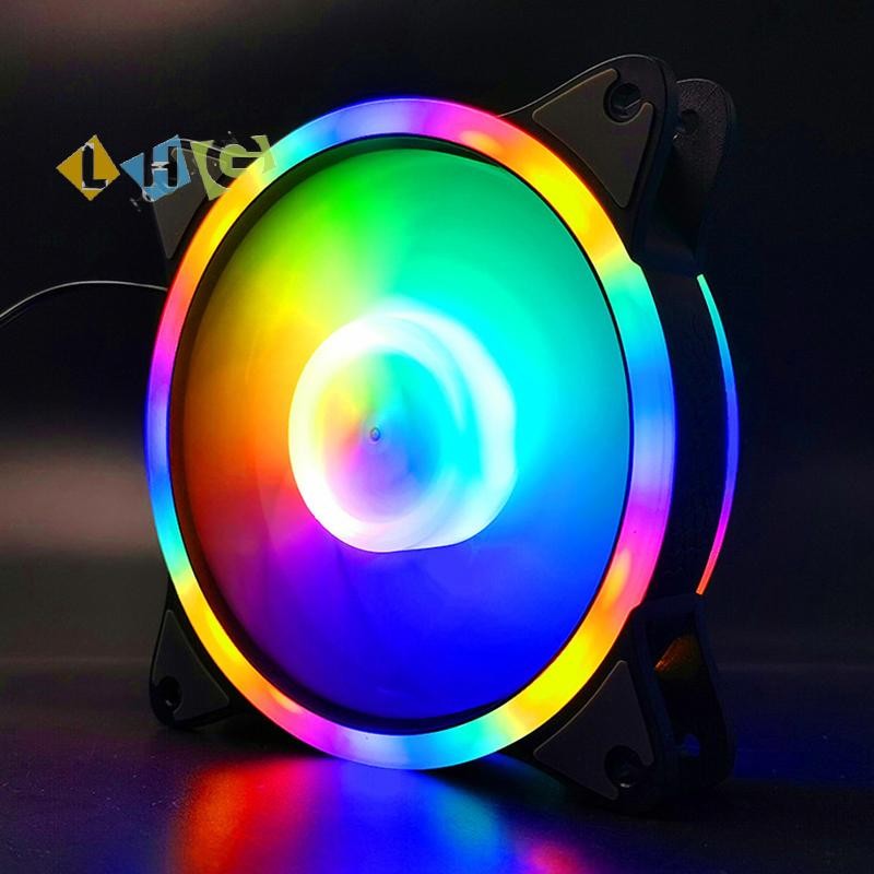 Lhg Cm Computer Case Cooling Fans Pin Rgb Colorful Air Cooler