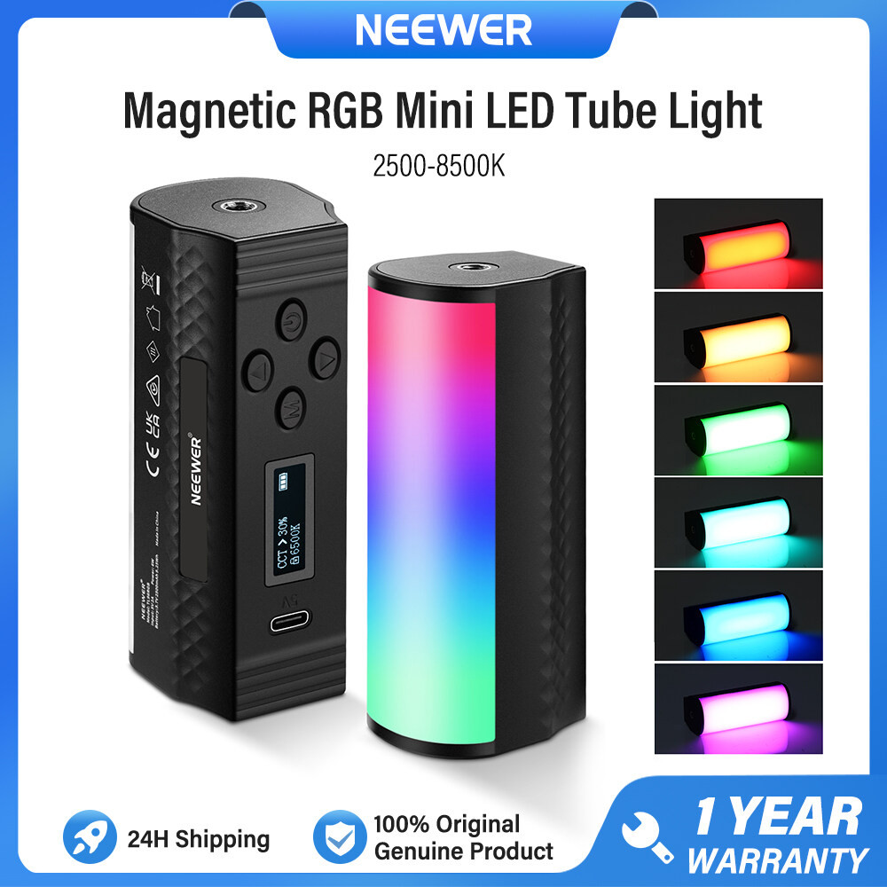 NEEWER Handheld Mini RGB Light Wand, Magnetic LED Video Light Stick ...