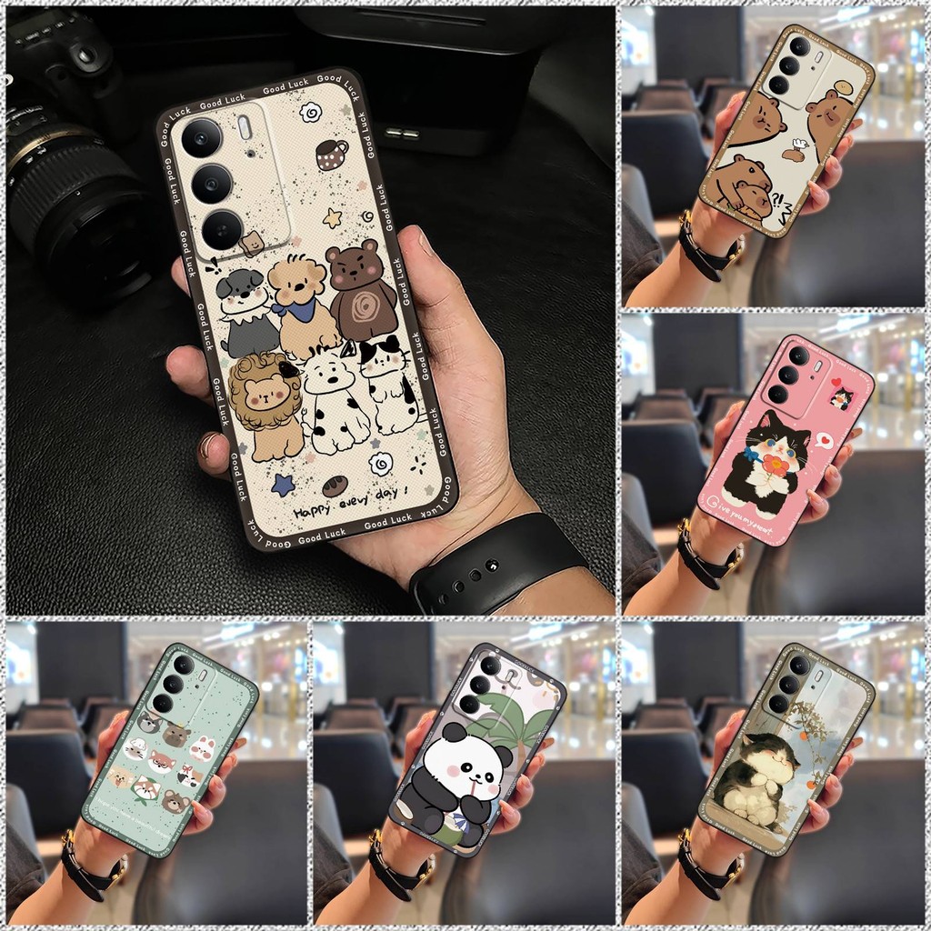 Back Cover Fashion Design Phone Case For Realme C75/Realme14X Silicone TPU  Anti-knock Protective Cartoon Graffiti Soft case Shockproof Dirt-resistant 