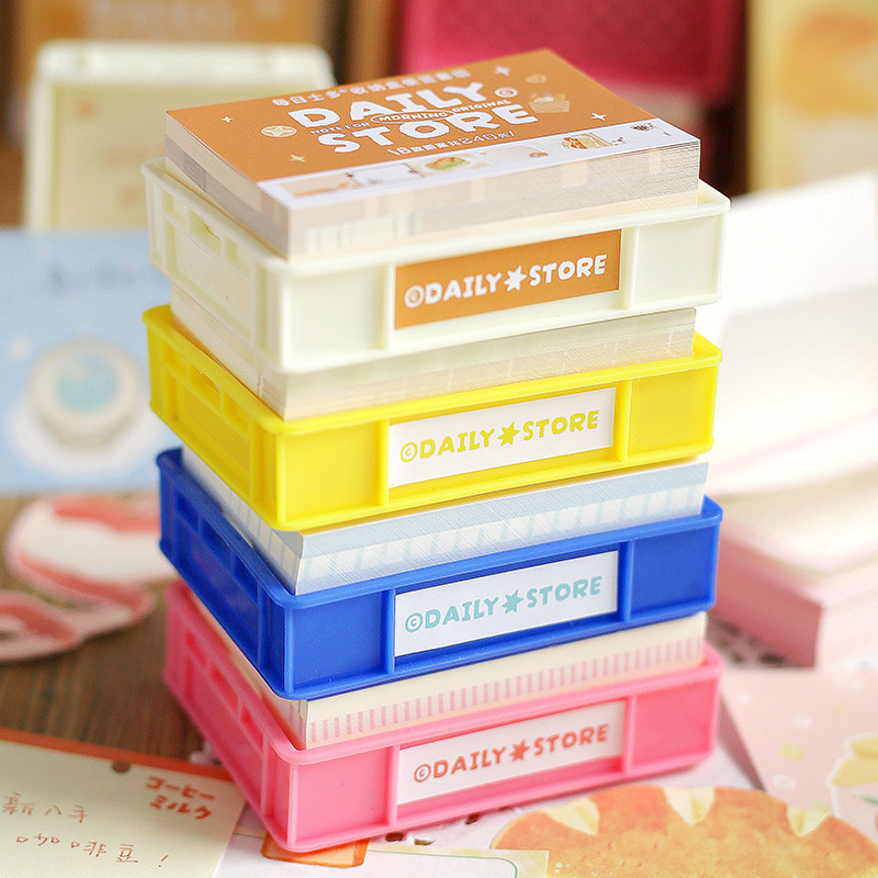 Daily Shiduo 240 Sheets Mini Turnover Box Note Pad Cute Cartoon Baking ...