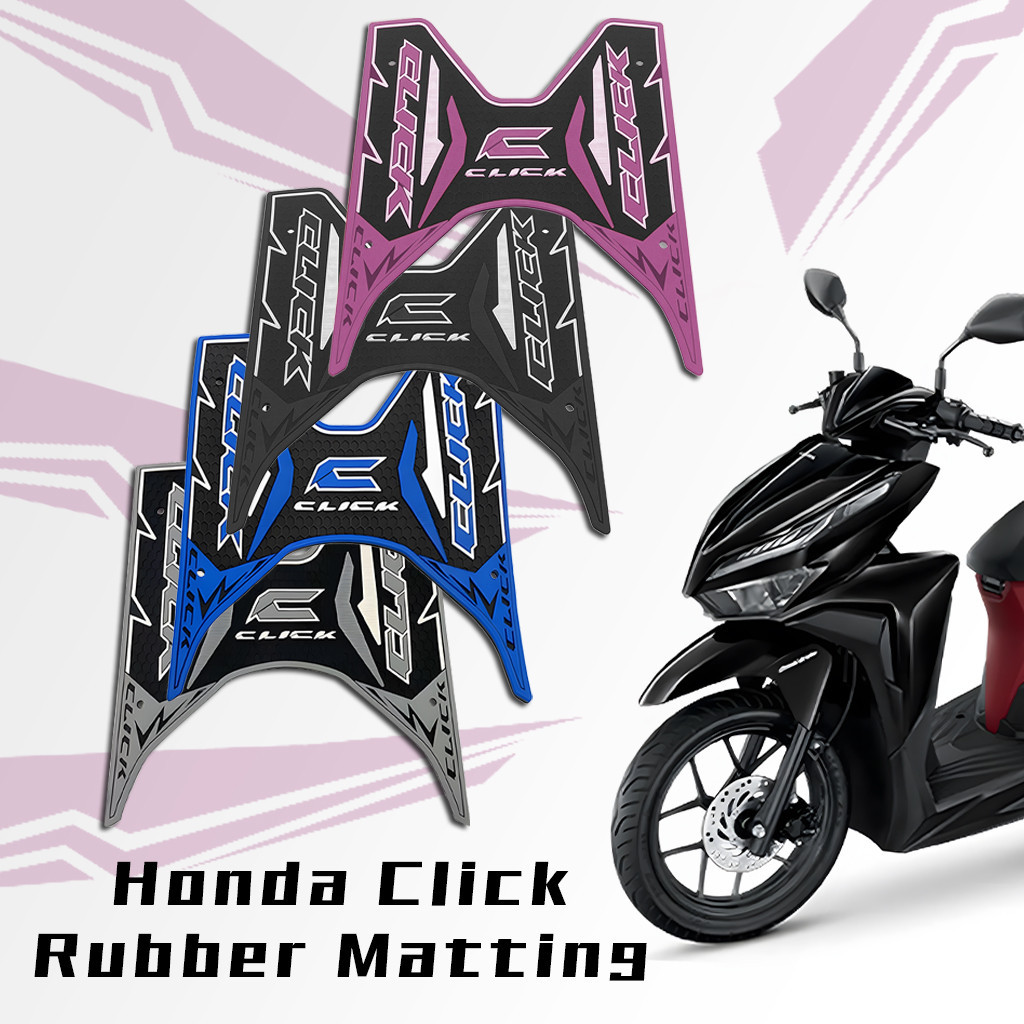 Honda Click Footboard Rubber Matting With Bolts For Click 125i 150i V1 ...