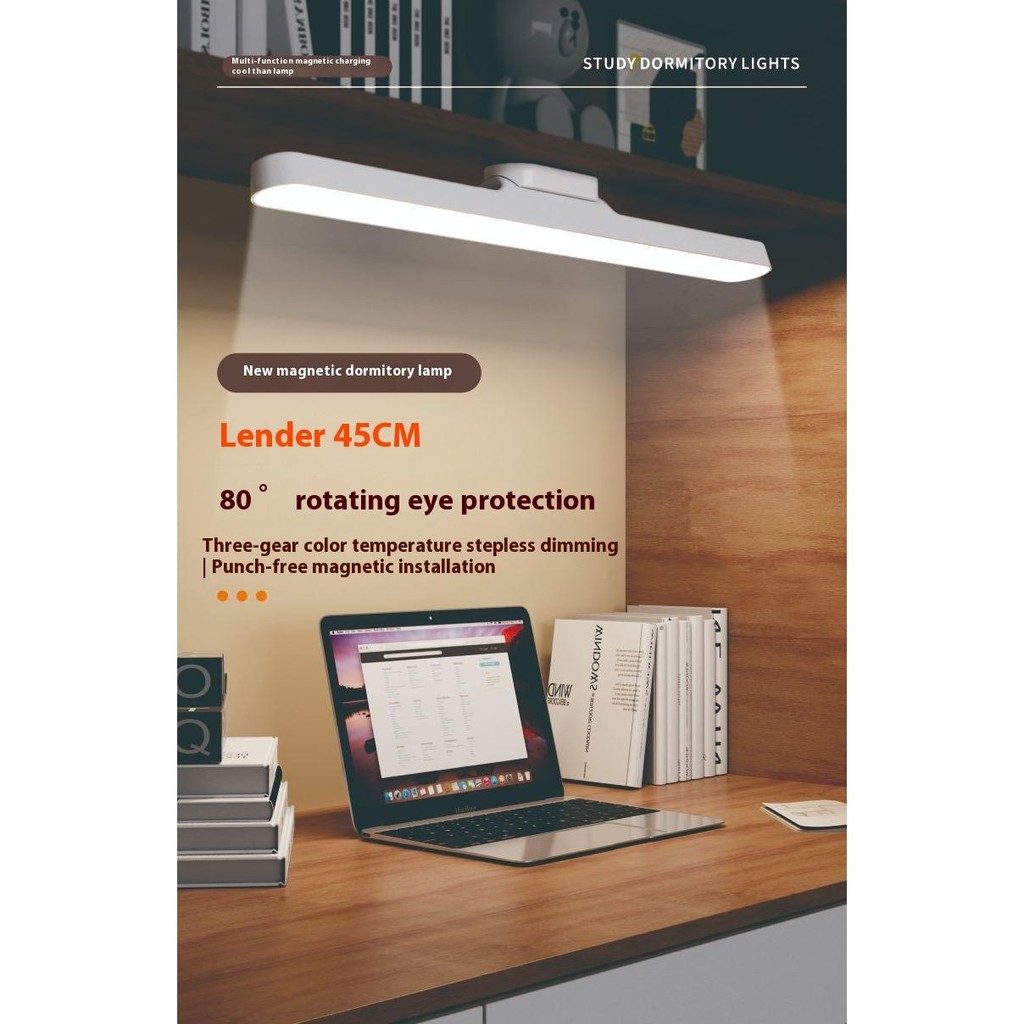 LED eye protection desk lamp, charging lamp, student dormitory study ...