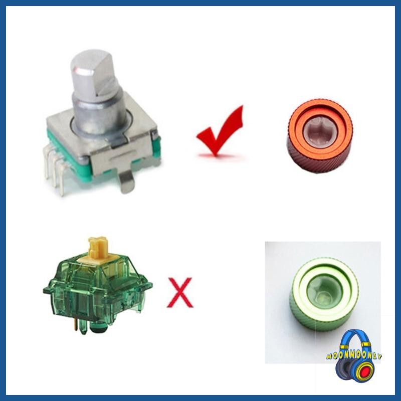Moon Efficiency Aluminum Alloy Knob Keyboards Knob Improving Typing ...