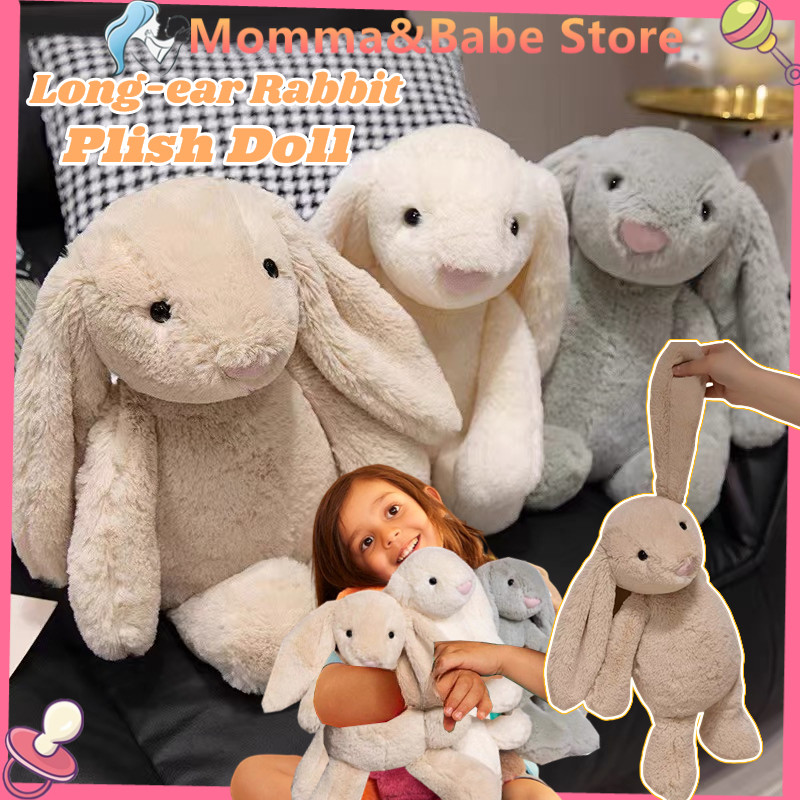 30CM Kawaii Long Eras Rabbit Plush Toy Cute Bunny Plushie Stuffed Doll ...