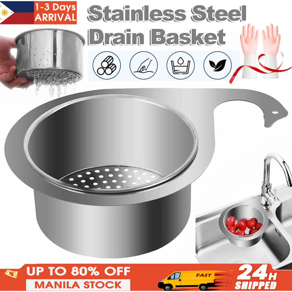 CORNERJOY 2-Pack Stainless Steel Sink Strainer With Wide Rim - 4.5" Diameter For Kitchen Drains - View #2