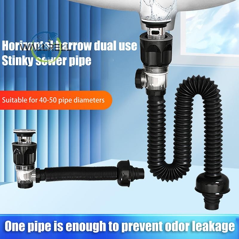 Wallrell> 1 Set Bathroom Kitchen Accessories Universal Sink Drain Pipe ...
