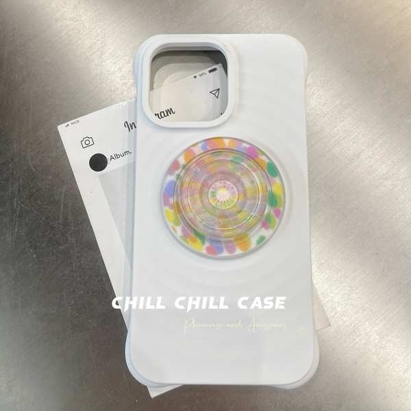 magsafe popsocket pop socket The Chill Frosted Rainbow Glass