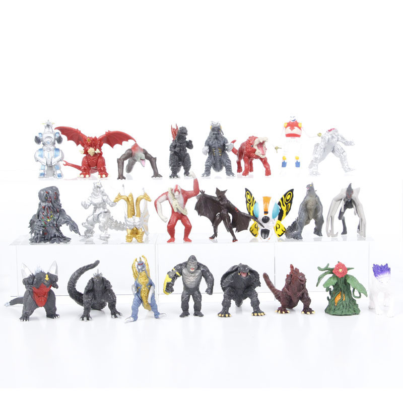 Godzilla VS Kong 24 Pcs/Set Gojira Figure 5cm King Kong Shimo Mothra ...