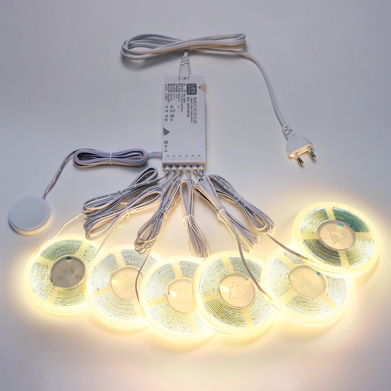 30cm Sets 220V COB Led Strip Parallel Lights Flexible LED Tape Dimmable ...