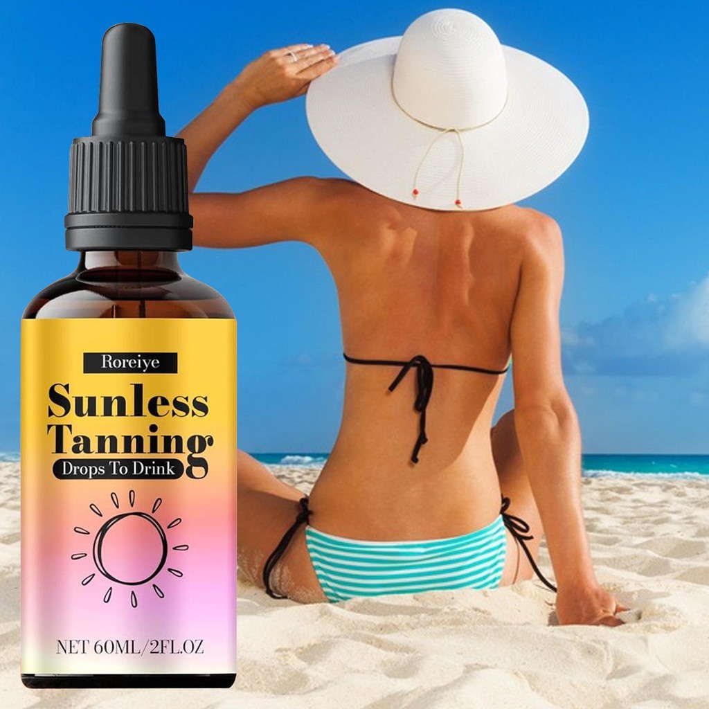 Sunless Tanning Drops to Drink Moisturizing Bronzing Tanner elf-Tanning ...