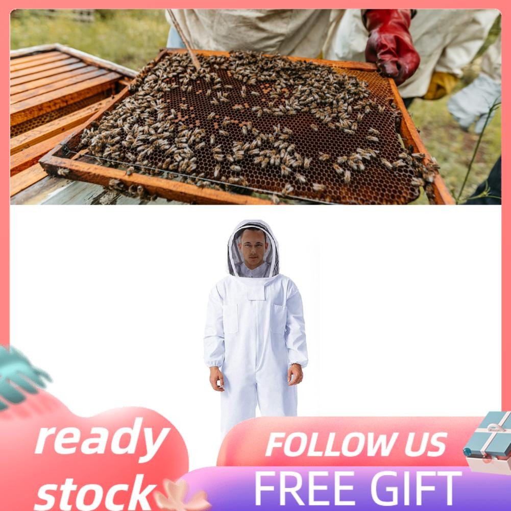 Hanhan1 Professional Bee Suit Detachable Hat Beekeeping Comfortable for ...