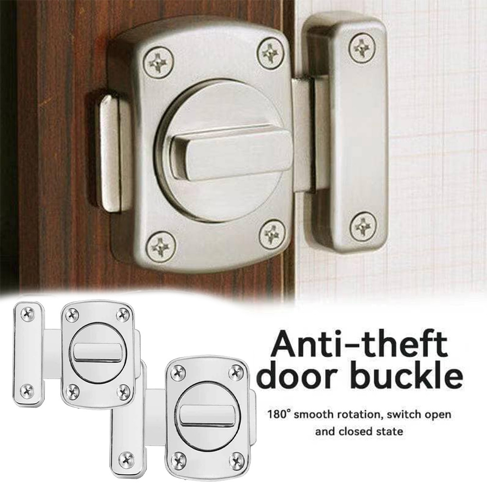 Universal Door Lock Twist Lock Zinc Alloy Security Thicken Bolt Lock ...