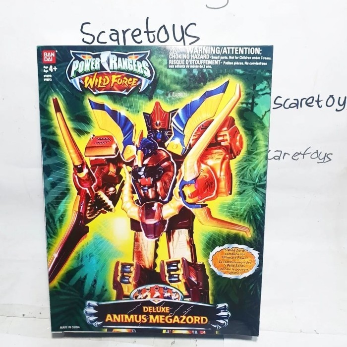 Power Rangers Wild Force deluxe animus megazord Huge Strand DX ...