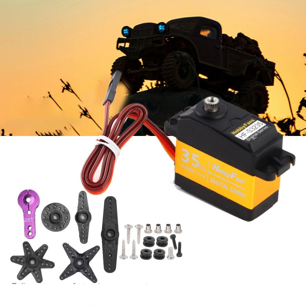 Gugushop High Torque Waterproof Servo Efficient RC Metal Gear Digital ...