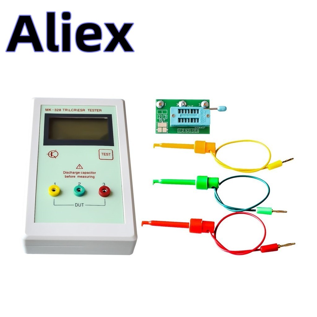 MK-328 Transistor Tester Capacitor ESR Inductance Resistor Meter LCR ...