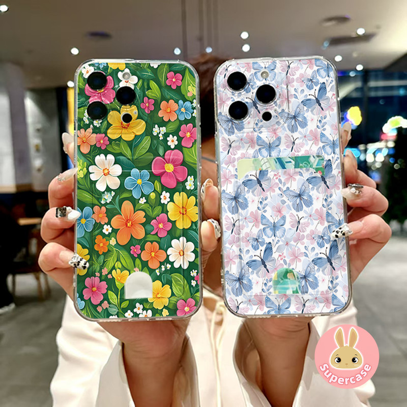 Flower Wallet Phone Case For Honor 9X Pro 8A 8S 8X 5X Magic Lite 5G  4G Soft Cover Pink Butterfly Cute Card Holder Casing