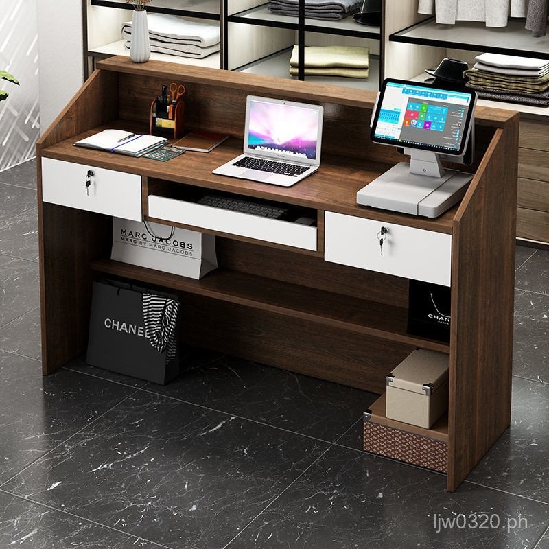 Cashier Counter Bar Table Clothing Store Simple Reception Desk Front ...