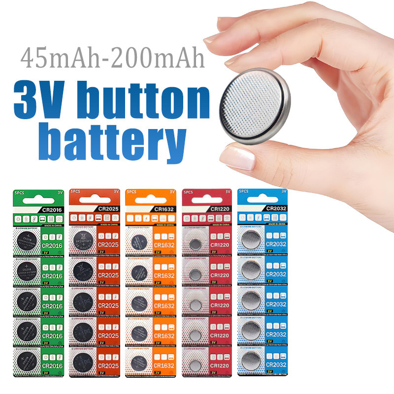 3V Cell Coin Lithium Button Batteries for Watch Computer LED Light Toy ...