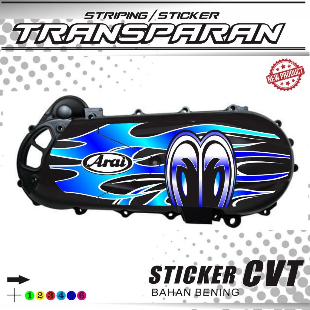 ALL DECAL STICKER TRANSPARENT DECAL BAK CVT NEW MOTIF STICKER ...