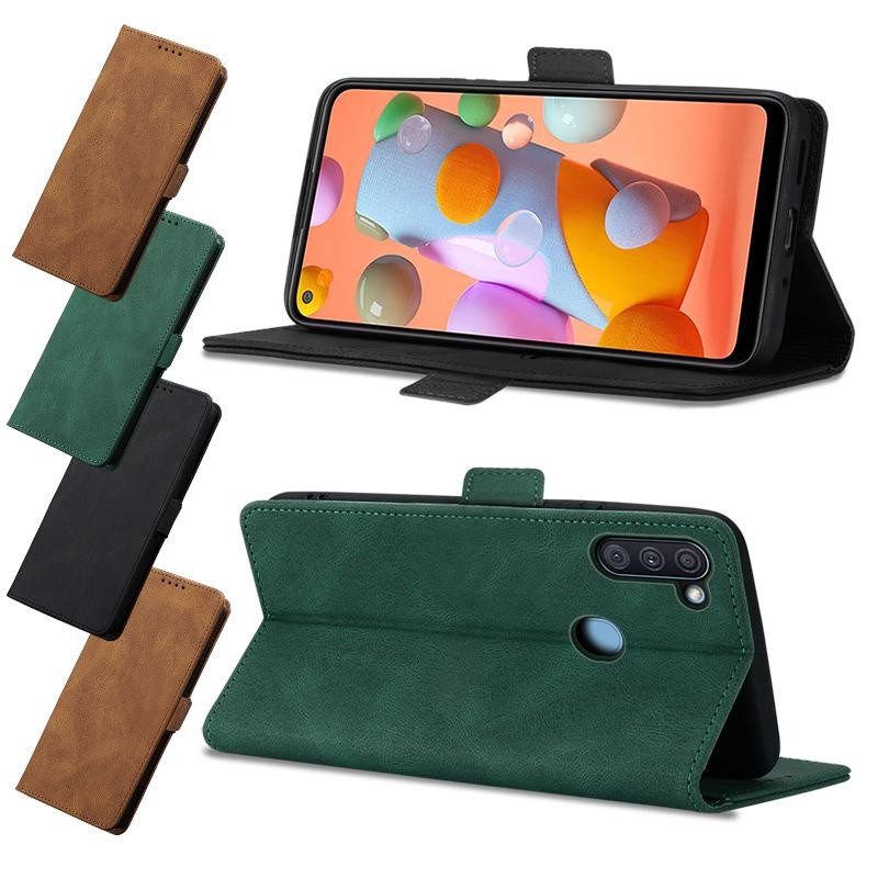For Samsung Galaxy A11 Phone Case Atmospheric Fashion Leather Case ...