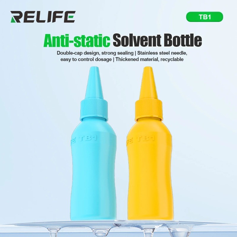 RELIFE TB1 50ml Anti-static Solvent Empty Bottle Double Capped Empty ...
