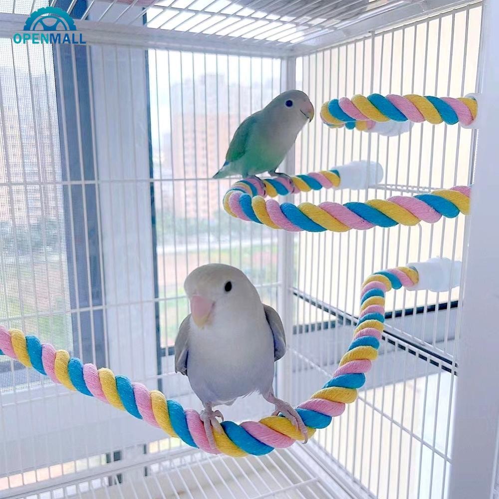 Photo inspiration: Fresh Look at Openmall Parrot Bird Standing Toys Cotton Rope Colorful Toy Chew