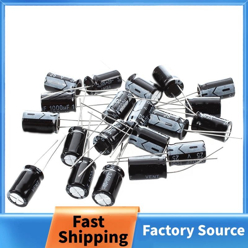 12 Pcs 1000uF 10v Radial Electrolytic Capacitors By Chang - 105°C