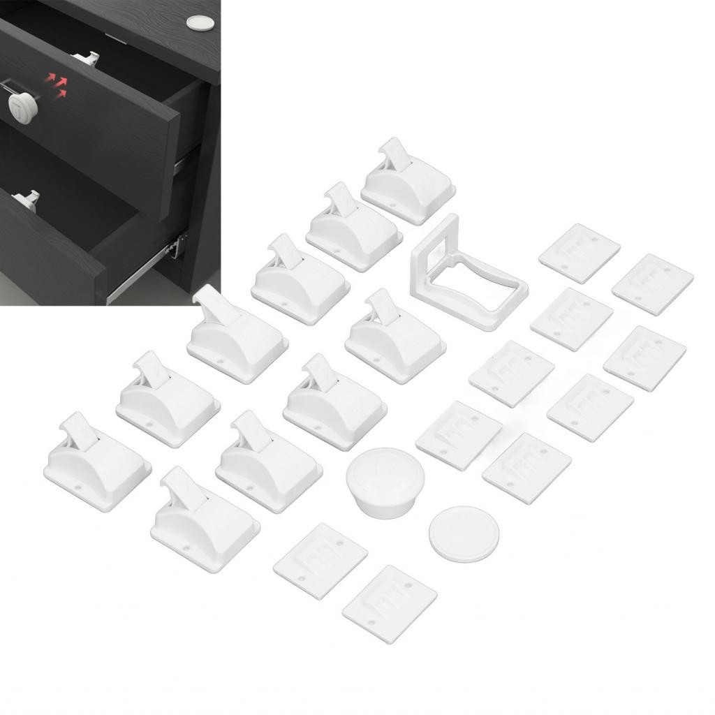 Foreststore Baby Proofing Drawer Lock Adhesive Practical Non Visible ...
