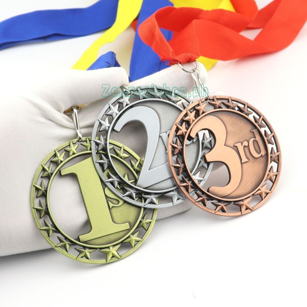 【3psc】 From Manila 7cm Primary School Sports Competition Awards Gold ...