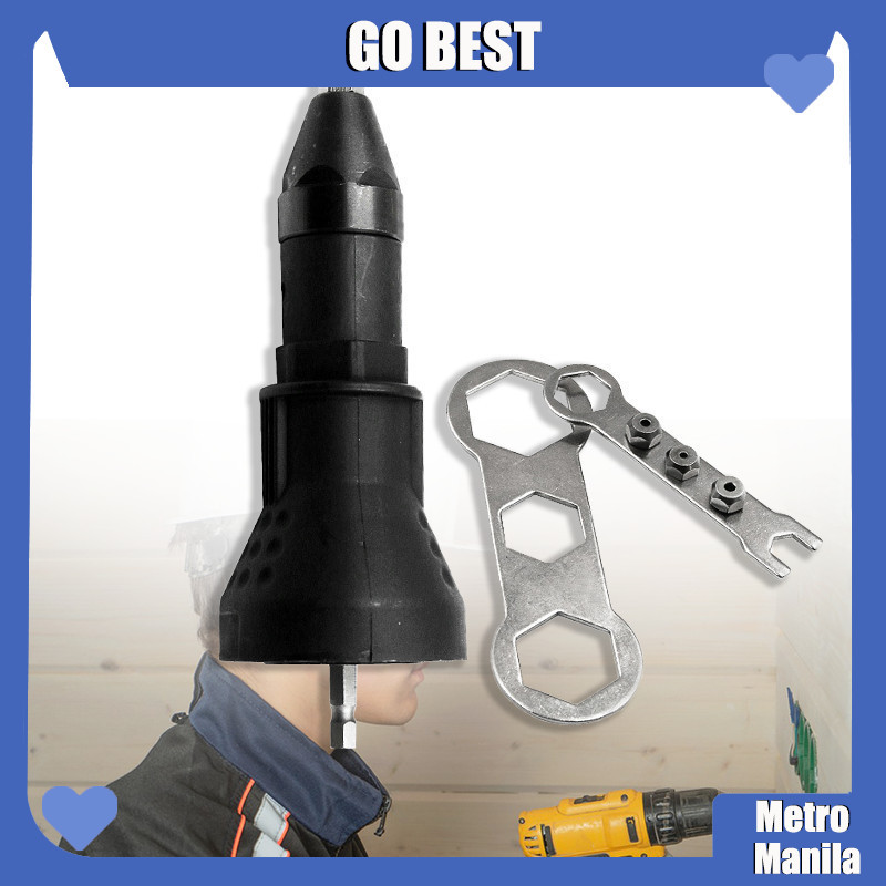 1set Electric Rivet Adapter Pull Drill Riveter Conversion Adapter ...