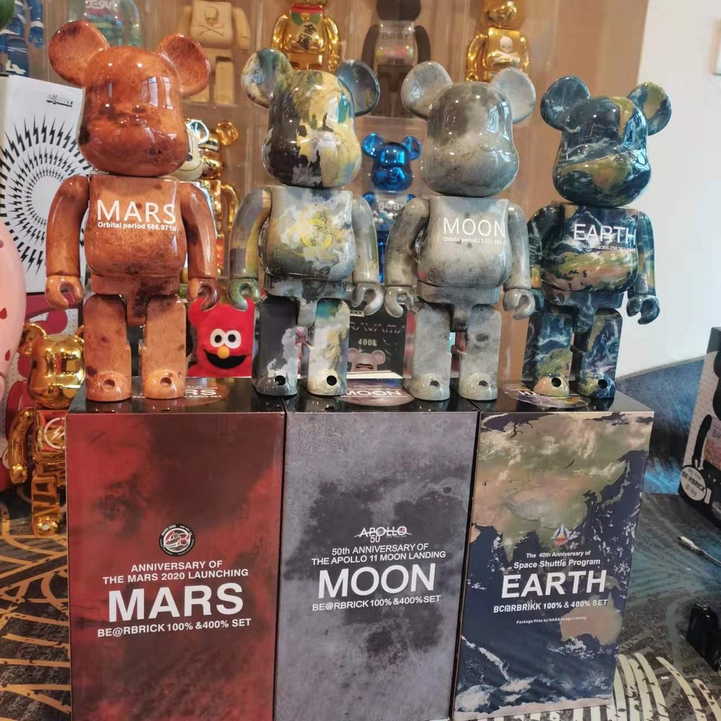 MKOLKGNE Bearbrick, décoration de vitrine de Sculpture d'ours Violent de 28 cm