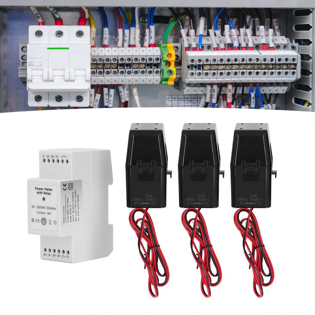 3 Phase 4 Wire KWh Meter Data Analysis WiFi Energy Meter 90‑250VAC ...