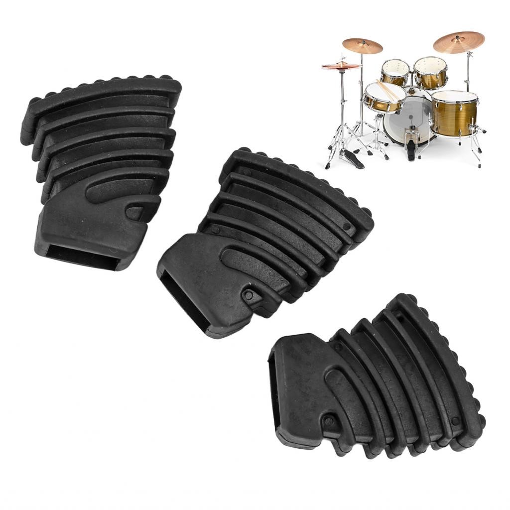 3Pcs Drum Rubber Feet Bass Snare Hardware Seats Cymbal Stand Bracket ...