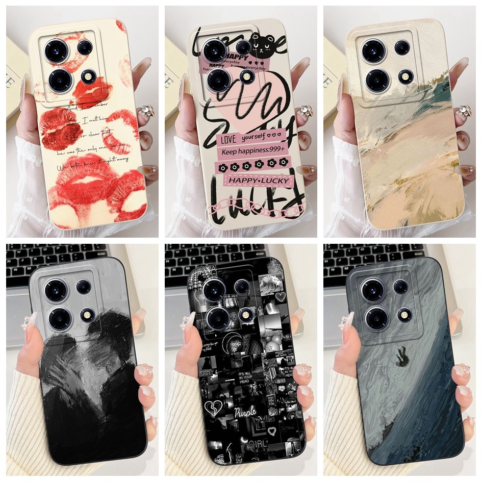 For Infinix Note 30 VIP Casing X6710 Shockproof Cover Cool Painted Soft ...