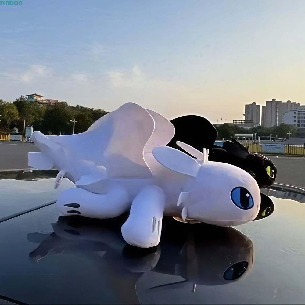 LYNDON Toothless Car Decoration, Flying Dragon Animation Peripheral How ...