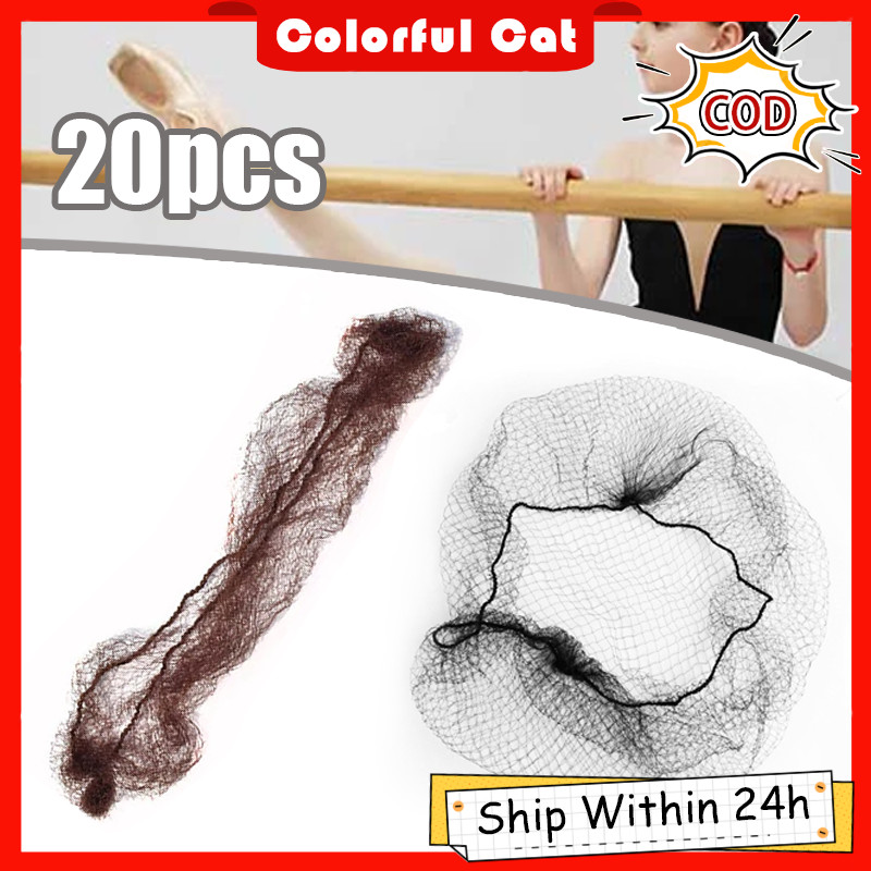 Onaparter 50 Pcs Elastic Hair Net Nets For Bun Brown Making Hairnet Ballet Dancer Mesh Buns Women S Coffee