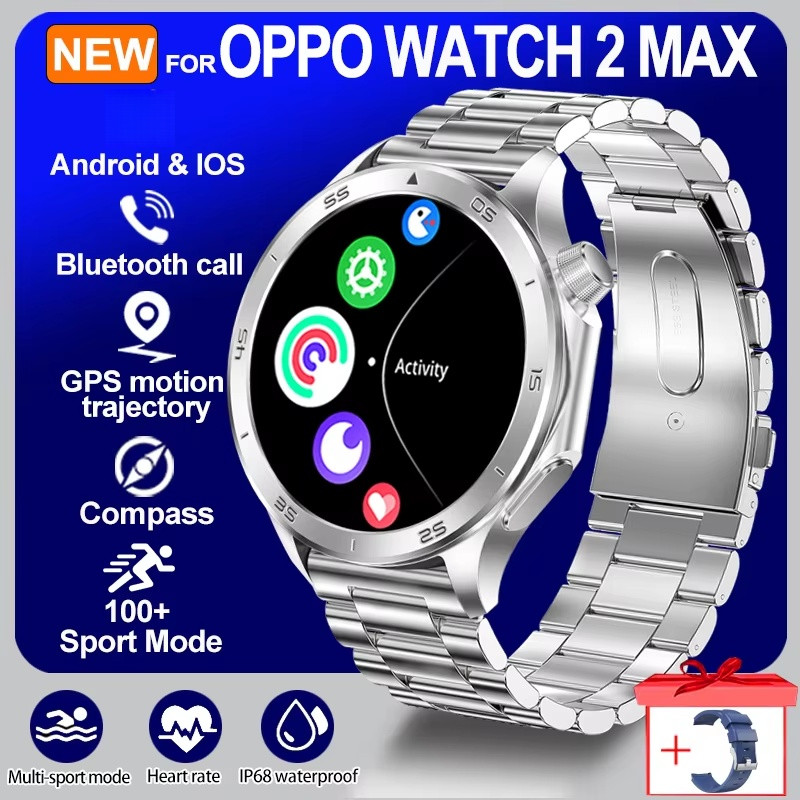 2025 New For OPPO Watch X2 Smart Watch Men AMOLED Outdoor Fashion