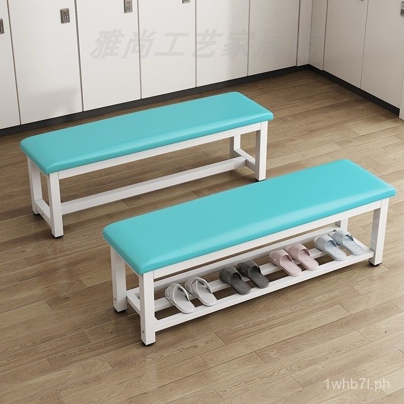 Shoe Changing Stool Gym Long Stool Soft Bag Bed End Stool Bathroom ...