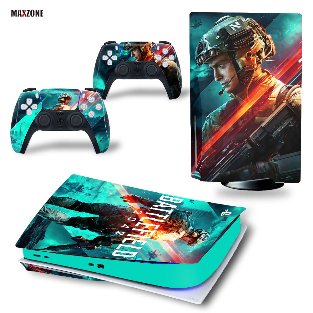 MAXZONE PS5 Host Film Vinyl Sticker Decal Cover for Console and 2 ...