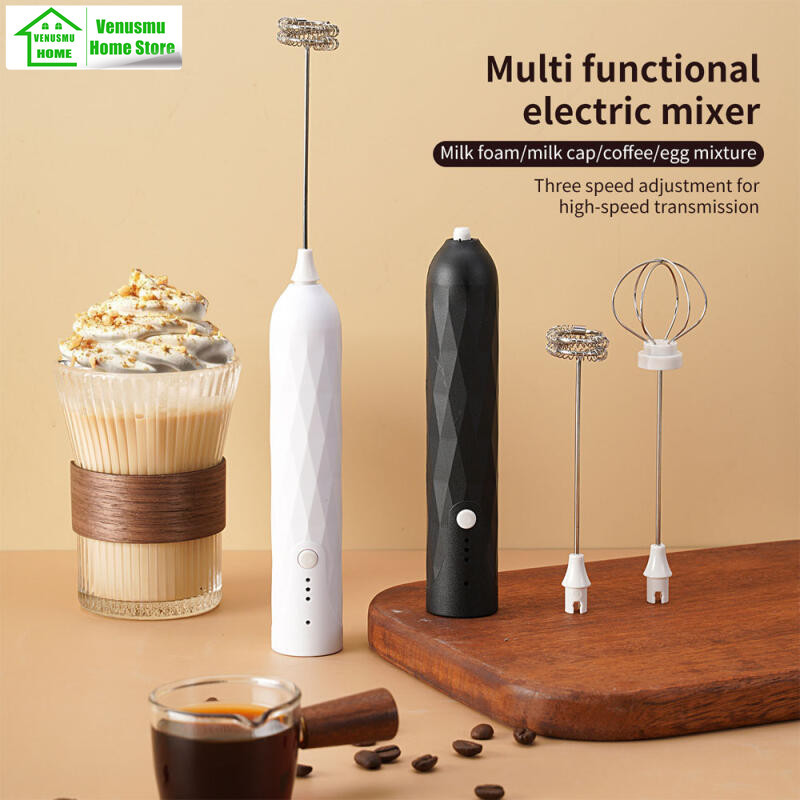 Electric Milk Frother Replacement Lid & 2 Whisks – Compatible Parts For Frothing Devices, Food Grade