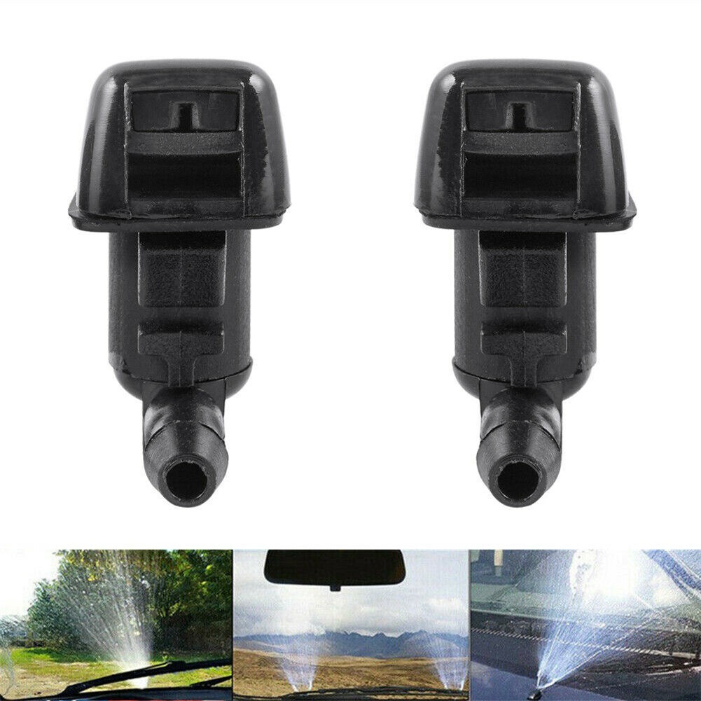 Windshield Washer Nozzle Belleone 2 Front Kit Fit For 2007-2011 Ford Edge, 2007-2010 Lincoln MKX Base Sport Premium Sport, Replacement For 7T4Z- 17603-A Parts Washer